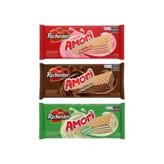 Sorbetos con rellenos sabor fresa, limón y chocolate Amori Richester