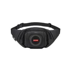 Cangurera riñonera negra con bocina bluetooth integrada FUYHX