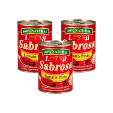 Pasta de tomate La sabrosa (3 x 400 g / 0.88 lb)