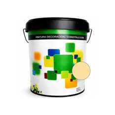 Pintura acrílica interior y exterior marfil Euro Campi (15 L)