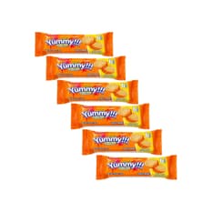Galletas sándwich de vainilla rellenas de crema sabor a naranja Delizola (6 x 35 g / 1.23 oz)