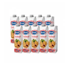 Jugo de coctel de frutas Bruna (10 x 1 L)