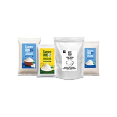 Combo básico #7: Leche entera en polvo + Sal fina común + Maicena + Azúcar refinada