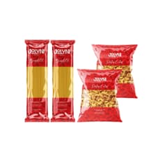 Mixto de pastas: codo Big Jolyni (2 x 400 g / 14.11 oz) + Spaghetti Jolyni (2 x 500 g / 17.63 oz)