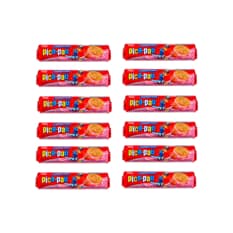 Galletas de vainilla con relleno sabor a fresa Pica Pau Todeschini (12 x 115 g / 4 oz)