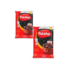 Frijoles negros Patéko (2 x 1 kg / 2.2 lb)