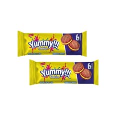 Galletas sándwich de choco rellenas de crema sabor a plátano Delizola (2 x 35 g / 1.23 oz)
