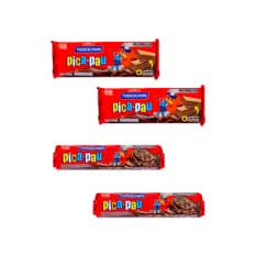 Combo de Sorbeto de chocolate pica pau Todeschini (115 g / 4.06 oz) + Galletas de chocolate con relleno sabor a chocolate pica pau Todeschini (115 g / 4.06 oz)