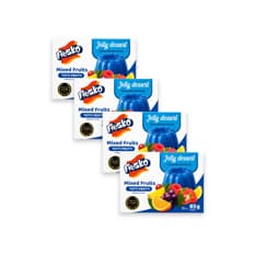 Gelatina de cóctel de frutas Fresko (4 x 85 g / 3 oz)