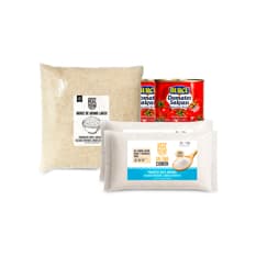 Combo básico de cocina #5: Sal fina común Cosecha Real + Arroz de grano largo Cosecha Real + Pasta de tomate Burcu