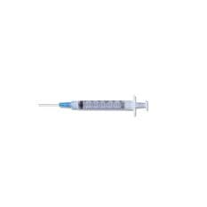 Jeringa Medica Luer-Lok 3 ml con aguja 25G x 1 1/2’‘ BD Plastipak