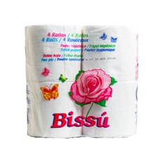 Papel higiénico doble hoja Bissu (4 U)