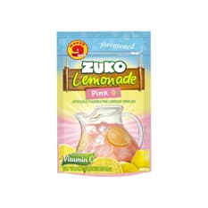 Bebida instantánea sabor limonada rosa Zuko (400 g / 14.1 oz)