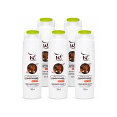 Acondicionador sin sal a base de aceite de argán Brazilian NT (5 x 300 ml / 10.1 fl.oz)