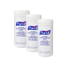 Toallitas desinfectantes de manos con alcohol Purell (3 x 80 U)