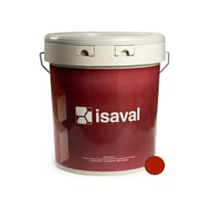 Pintura elástica impermeabilizante color rojo aislante antigoteras Isaval (14 L)