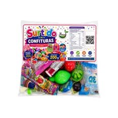 Surtido de dulces, gomitas, chicles, caramelos y juguetes con dulces La Finca (200 g / 7.05 oz)