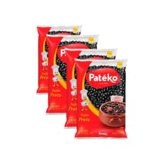 Frijoles negros Patéko (4 x 1 kg / 2.2 lb)