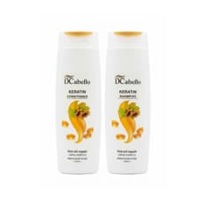 Juego de champú y acondicionador a base de keratina DCabello (2 x 400 ml)