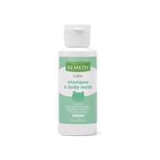 Champú y gel de ducha sin perfume para bebé Medline Remedy (59 ml / 2 fl oz)