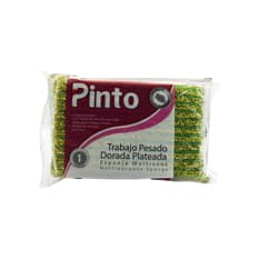 Esponja multiusos para trabajo pesado dorada plateada Pinto (1 U)