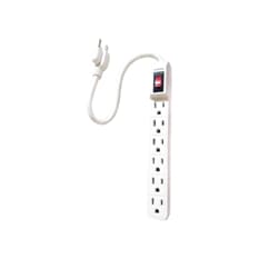 Barra multicontacto - regleta - de 6 entradas con cable 30 cm Surtek 136201