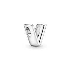 Charm de plata S925 estilo Pandora letra V