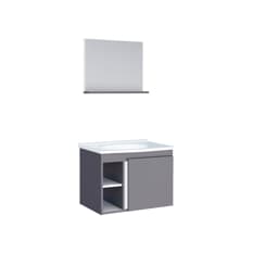 Mueble de baño gris en madera Cozimax Safira
