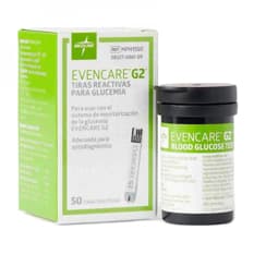 Tiras reactivas de glucosa en sangre EvenCare G2 Medline (50 U)