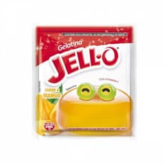 Polvo para preparar gelatina sin azúcar fortificada con Vit C sabor a mango Jell-O (25 g)