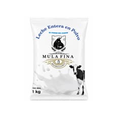 Leche entera en polvo Mula Fina (1 kg / 2.20 lb)