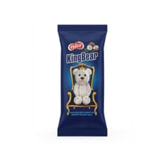 Pastel de chocolate en forma de oso subierto con chocolate blanco y coco KingBear Eviza (40 g / 1.41 oz)