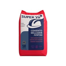 Cemento de cola para juntas color blanco Super Yu (5 kg / 11 lb)