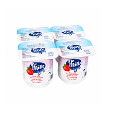 Yogur pasteurizado con sabor a fresa Me Milk (4 x 120 g / 4.23 oz)