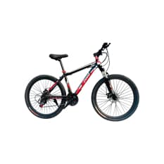 Bicicleta deportiva color negro y rojo New Speed MTB-03