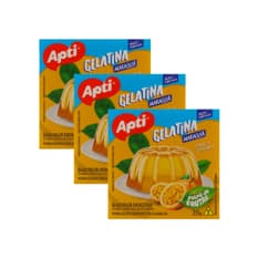 Gelatina sabor maracuyá (3 x 20 g / 0.7 oz)