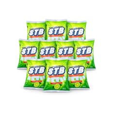Detergente en polvo multiusos con fragancia a limón STB (10 x 500 g / 1.1 lb)