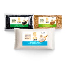 Combo todo en uno Cosecha Real #7: Sal fina común + Frijoles negros + Lentejas