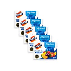 Gelatina de cóctel de frutas Fresko (5 x 85 g / 3 oz)