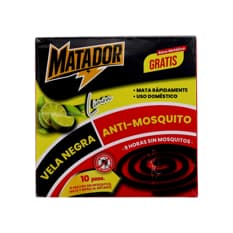Vela en espiral negra anti-mosquito Matador MAT-MSC13-10-LAV (10 U)