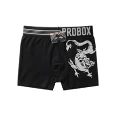 Calzoncillo para hombre negro con diseño de dragón Probox (Talla única)