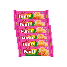 Galleta de crema con sabor a fresa Fun2 (6 x 36 g / 1.27 oz)