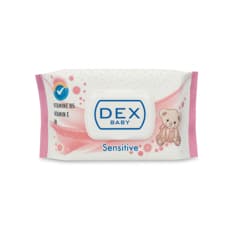 Toallitas húmedas con provitamina B5 y vitamina E Sensitive DEX (72 U)