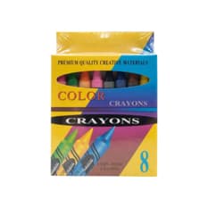 Juego de crayones -crayolas- de colores Tiara (8 U)