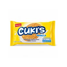 Galletas tipo sándwich con relleno sabor vainilla Cuki´s Delizola (36 g / 1.27 oz)