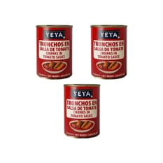 Tronchos en salsa de tomate YEYA (3 X 425 g / 15 oz)