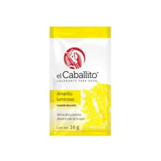 Colorante para ropa amarillo luminoso El Caballito (16 g)
