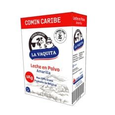 Leche en polvo amarilla La Vaquita (1 kg / 2.2 lb)