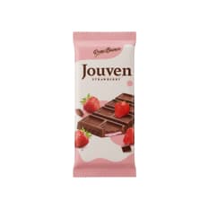 Tableta de chocolate rellena de crema de fresa Jouven Rosso Bianco (50 g / 1.76 oz)