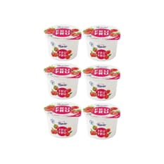 Yogur sabor frambuesa Bauer Fru Fru (6 x 100g / 3.53oz)